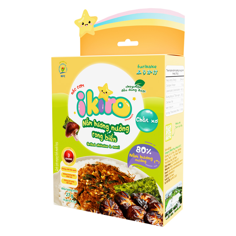 Gia vị rắc cơm IKIRO vị tôm nướng bơ tỏi 27g (từ 1 tuổi) 11