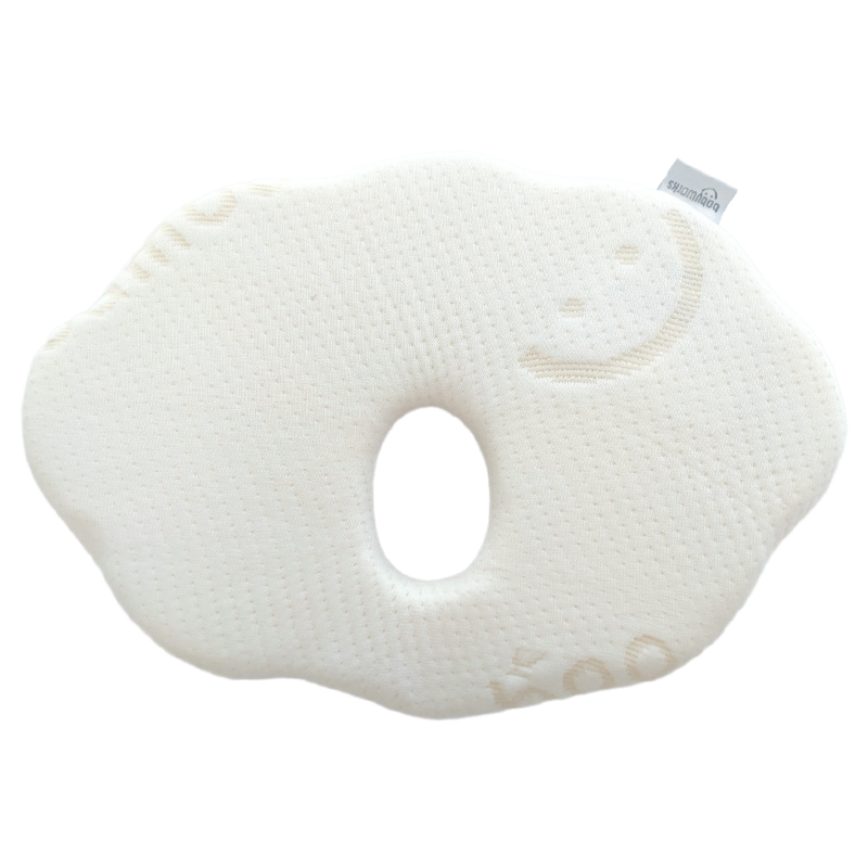 Gối chống méo đầu BABYWORKS 29.5x20.5x3.5 cm - Hình đám mây màu trắng (từ 0 tháng) 2