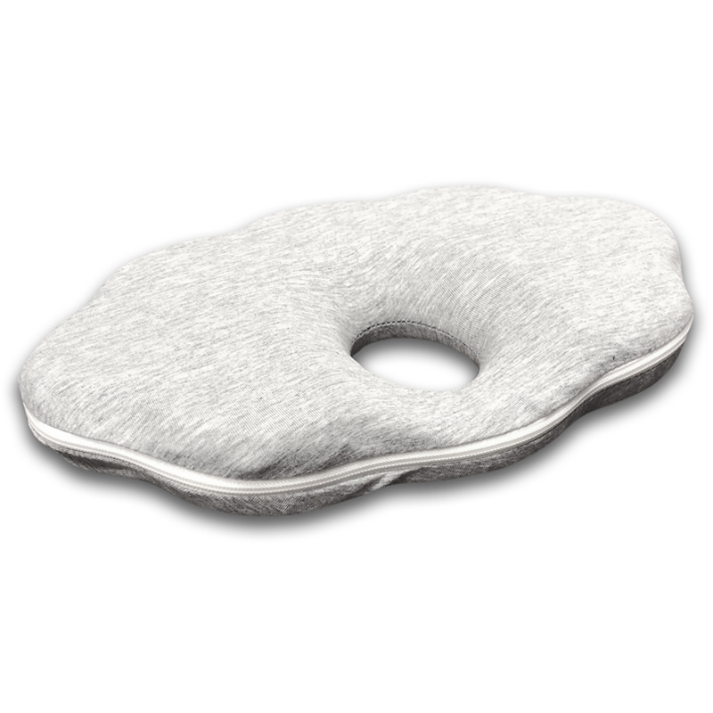 Gối chống méo đầu BABYWORKS 29.5x20.5x3.5 cm - Hình đám mây màu xám (từ 0 tháng) 2