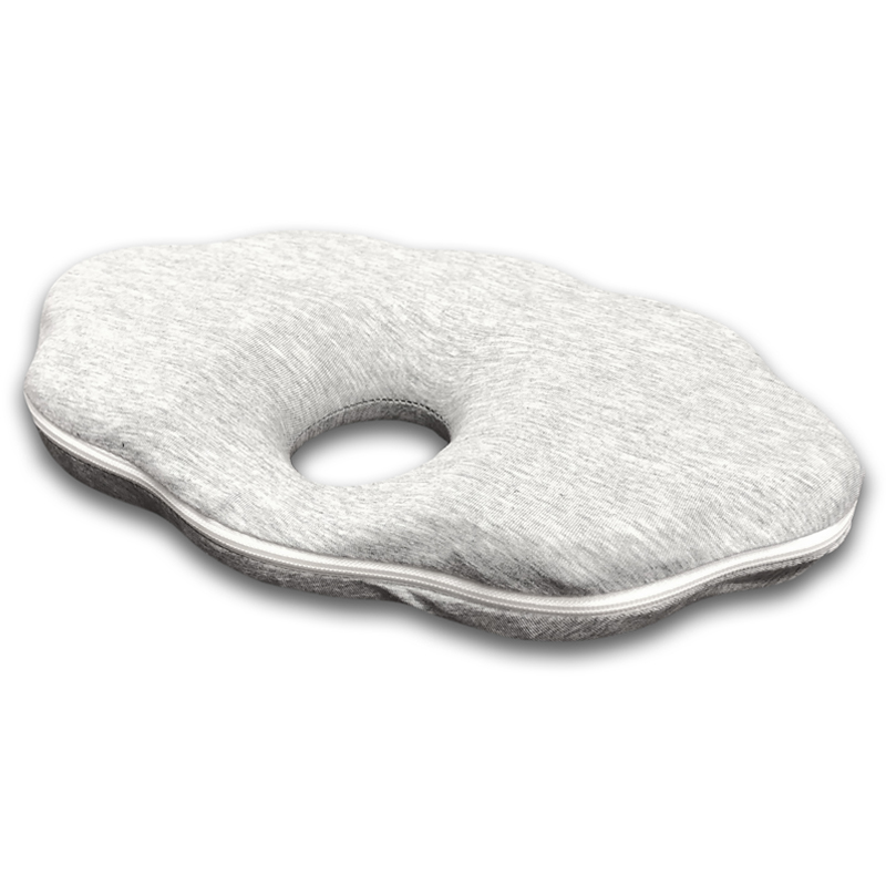 Gối chống méo đầu BABYWORKS 29.5x20.5x3.5 cm - Hình đám mây màu xám (từ 0 tháng) 3