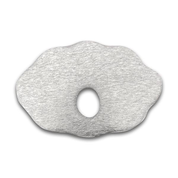 Gối chống méo đầu BABYWORKS 29.5x20.5x3.5 cm - Hình đám mây màu xám (từ 0 tháng)