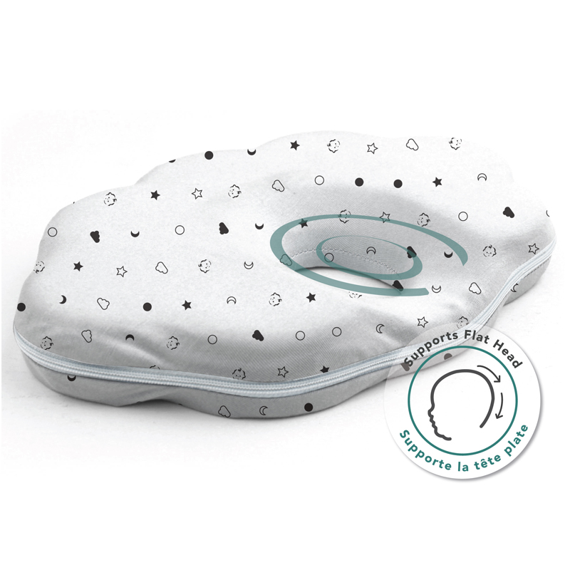 Gối chống méo đầu BABYWORKS 29.5x20.5x3.5 cm - Hình ngôi sao (từ 0 tháng) 2