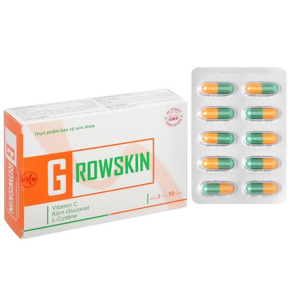 Thực phẩm bảo vệ sức khỏe Growskin hộp 30 viên