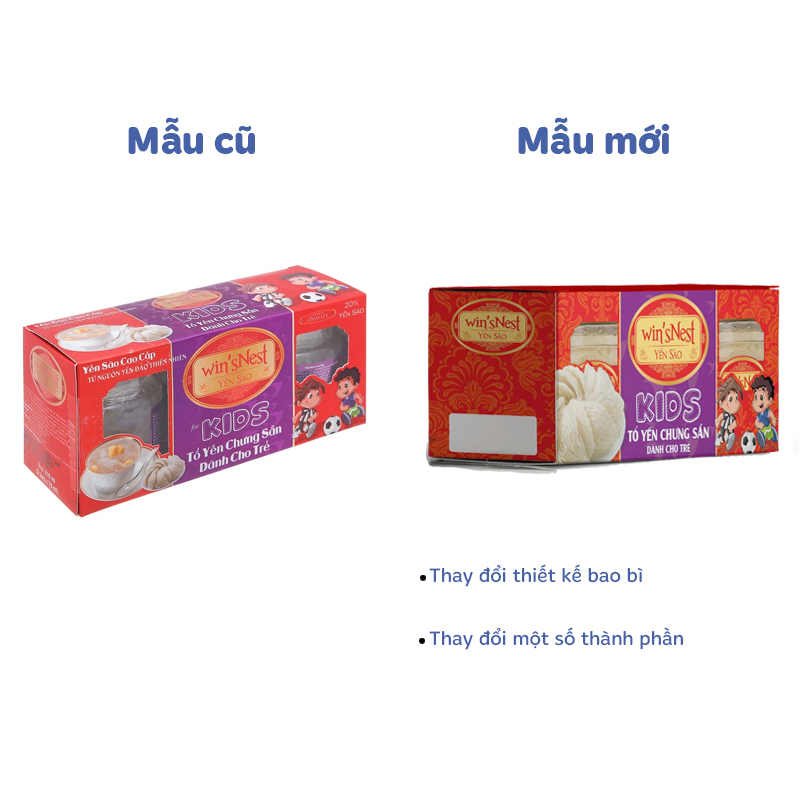 Combo 2 hũ nước yến sào Win'sNest Kids 70 ml (từ 1 tuổi) 24