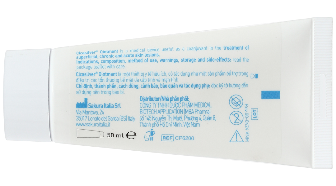 Kem bôi Cicasilver Ointment hỗ trợ chăm sóc vết thương týp 50ml - 11
