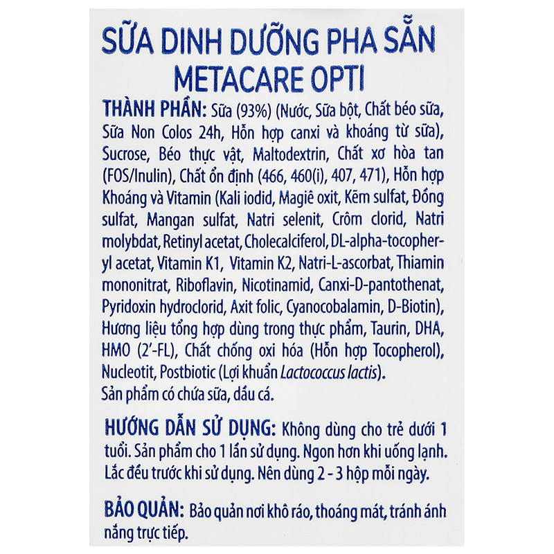 Thùng 48 hộp sữa pha sẵn MetaCare Opti 180 ml (từ 1 tuổi) 26