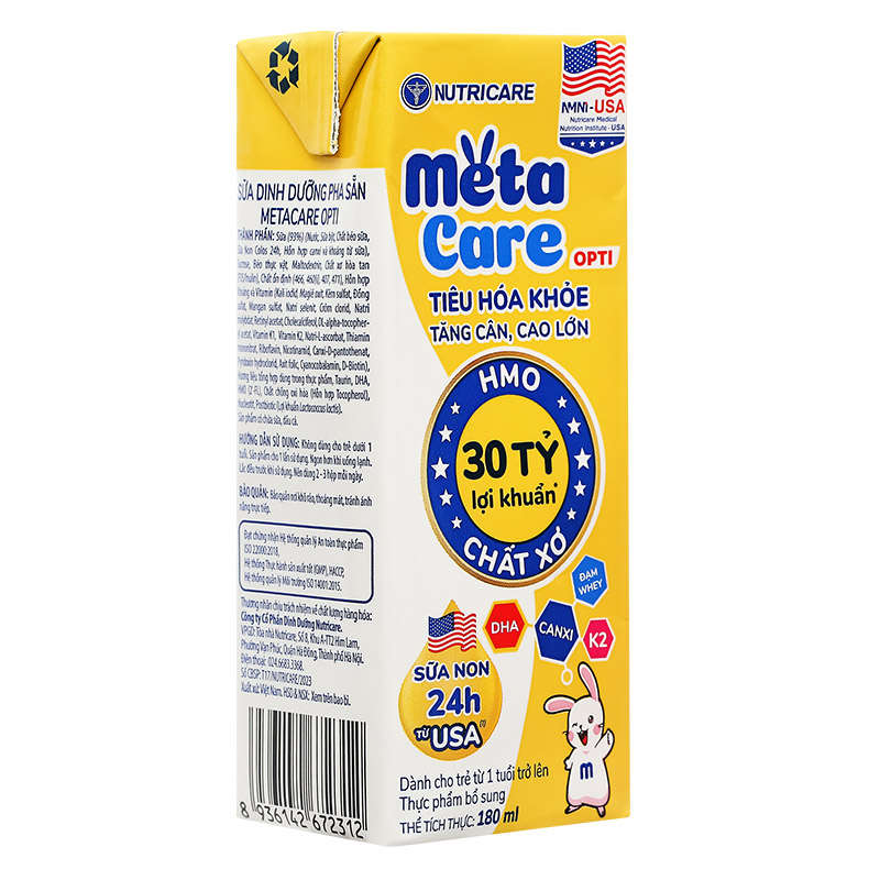 Thùng 48 hộp sữa pha sẵn MetaCare Opti 180 ml (từ 1 tuổi) 19