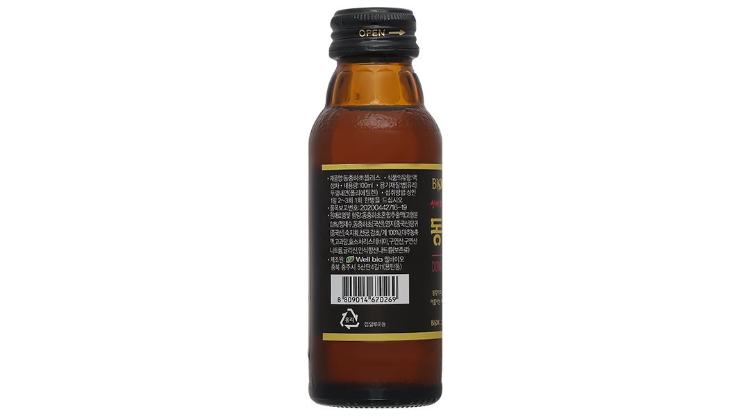 Nước đông trùng hạ thảo BIOK Dongchunghacho Plus hộp 10 chai x 100ml - 10