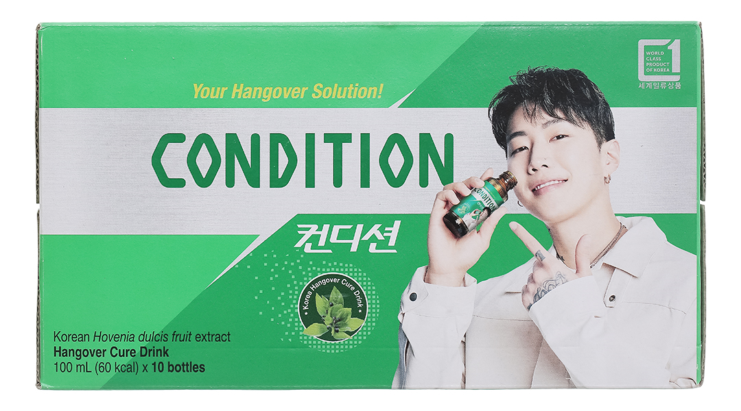 Thực phẩm bảo vệ sức khỏe Condition hỗ trợ giải độc gan, giải rượu hộp 10 chai x 100ml - 14