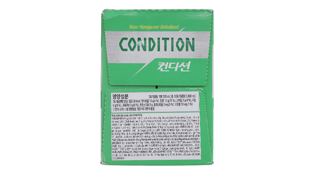 Thực phẩm bảo vệ sức khỏe Condition hỗ trợ giải độc gan, giải rượu hộp 10 chai x 100ml - 15
