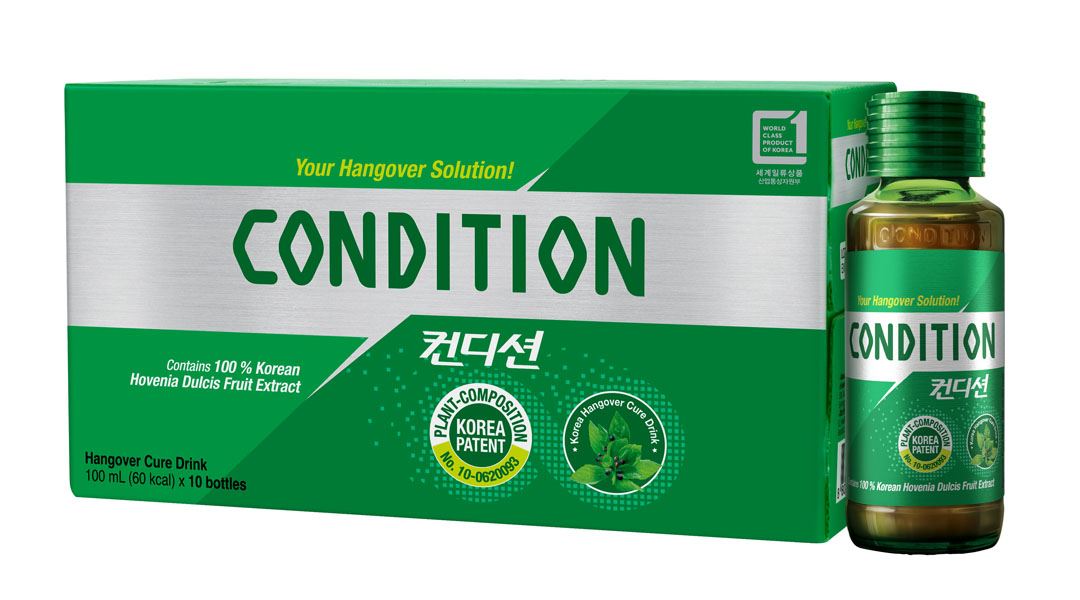 Thực phẩm bảo vệ sức khỏe Condition hỗ trợ giải độc gan, giải rượu hộp 10 chai x 100ml - 12