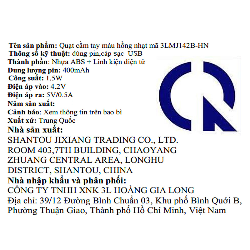Quạt cầm tay và để bàn 3L 3LMJ142B-HN 9