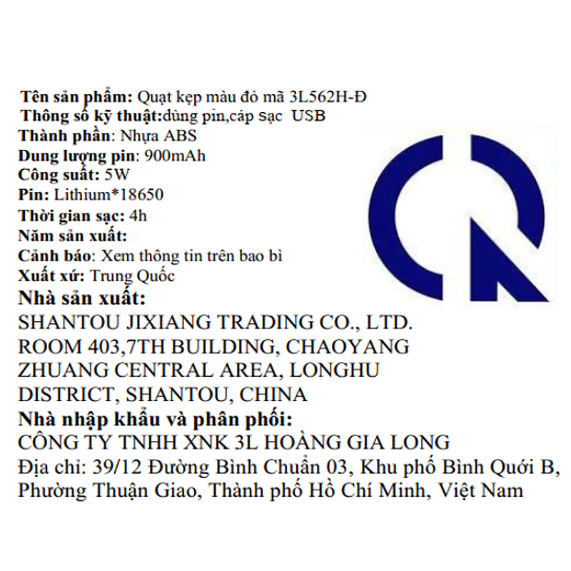 Quạt kẹp và để bàn mini xoay 720 độ 3L 3L562H-Đ 11