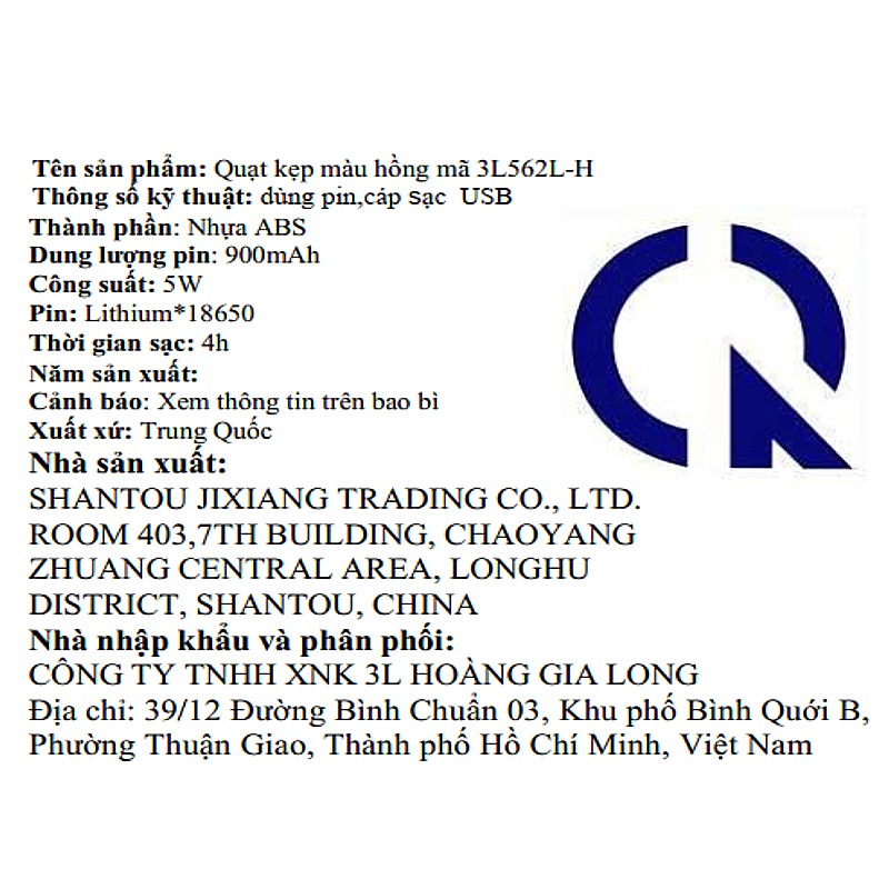 Quạt kẹp và để bàn mini xoay 720 độ 3L 3L562L-H 11