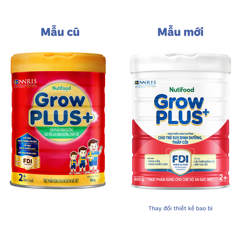 Sữa bột Nutifood GrowPLUS+ đỏ 2+ hương vani 1.5 kg (từ 2 tuổi) cho trẻ suy dinh dưỡng, thấp còi 10