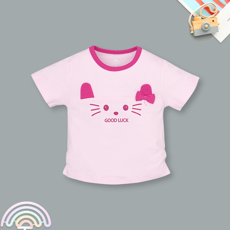 Set váy bé gái Pony Kids in mèo màu trắng 14