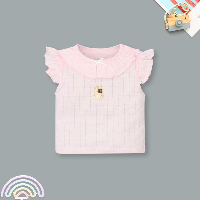 Set váy bé gái Pony Kids cổ bèo màu hồng 2