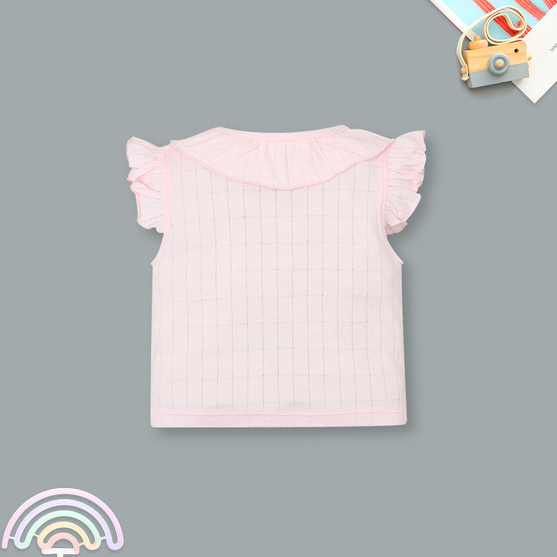Set váy bé gái Pony Kids cổ bèo màu hồng 3