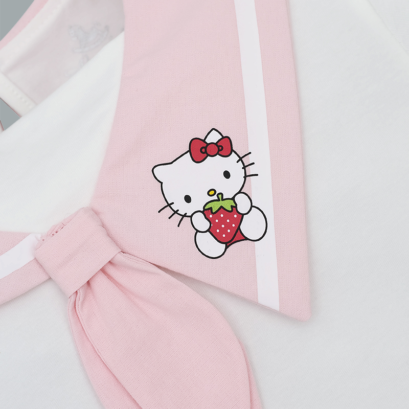 Set váy bé gái Pony Kids cổ hải quân màu hồng 21