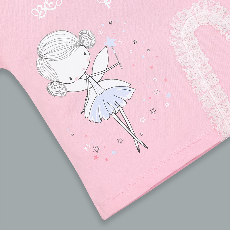 Set váy bé gái Pony Kids xẻ ren màu vàng 19