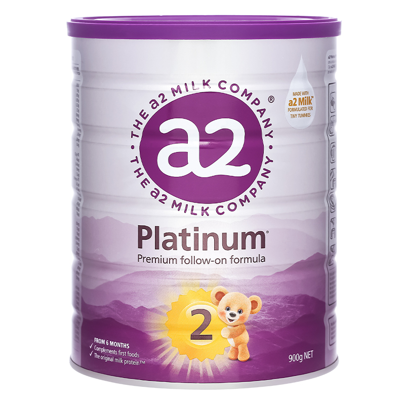 Sữa bột a2 Platinum Premium Follow-On Formula số 2 lon 900g (6 - 12 tháng) 2