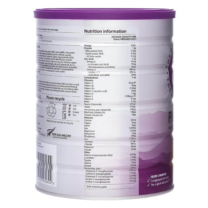 Sữa bột a2 Platinum Premium Follow-On Formula số 2 lon 900g (6 - 12 tháng) 5