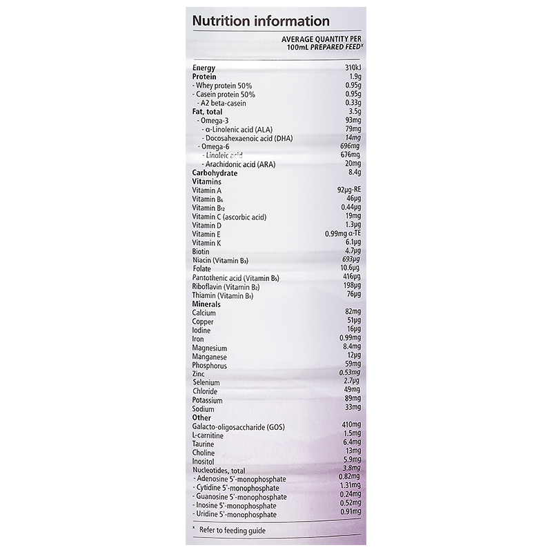 Sữa bột a2 Platinum Premium Follow-On Formula số 2 lon 900g (6 - 12 tháng) 9