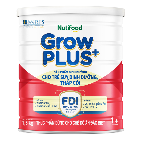 Sữa GrowPLUS+ Đỏ 1+ 1.5kg cho bé 1-2 tuổi suy dinh dưỡng - AVAKids.com