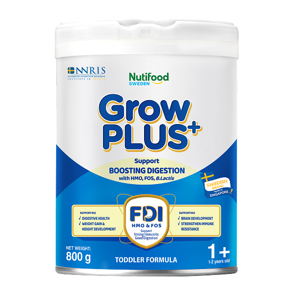 Sữa bột Nutifood GrowPLUS+ xanh nhạt 1+ (giúp tiêu hóa)