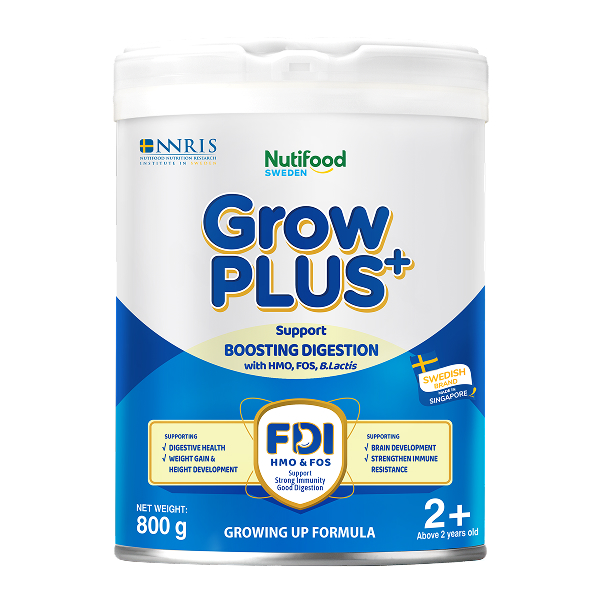 Sữa bột Nutifood GrowPLUS+ xanh nhạt 2+ (giúp tiêu hóa)