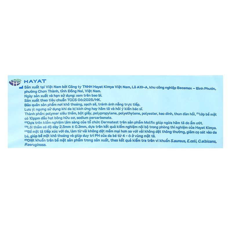 Tã dán Molfix Oxy size M 76 miếng (6 - 11 kg) 13