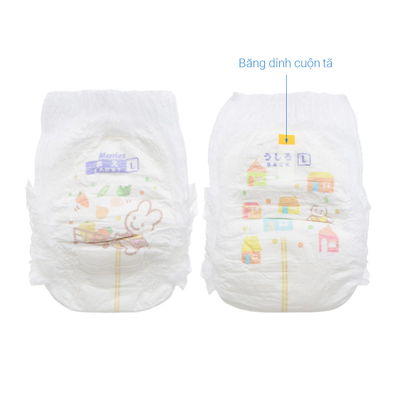 Tã quần Merries size L 44 miếng (9 - 14 kg) - Giao bao bì ngẫu nhiên 10