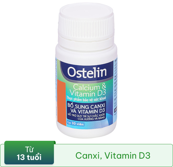 Ostelin Calcium & Vitamin D3 hỗ trợ duy trì xương chắc khoẻ