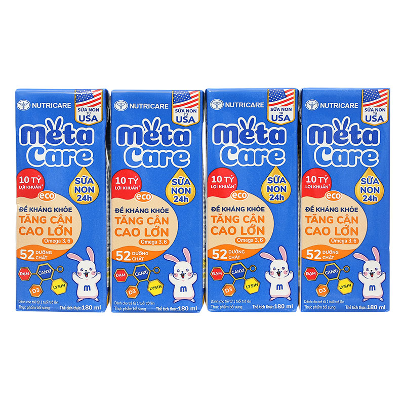 Thùng 48 hộp sữa non pha sẵn MetaCare Eco 180 ml (từ 1 tuổi) 5
