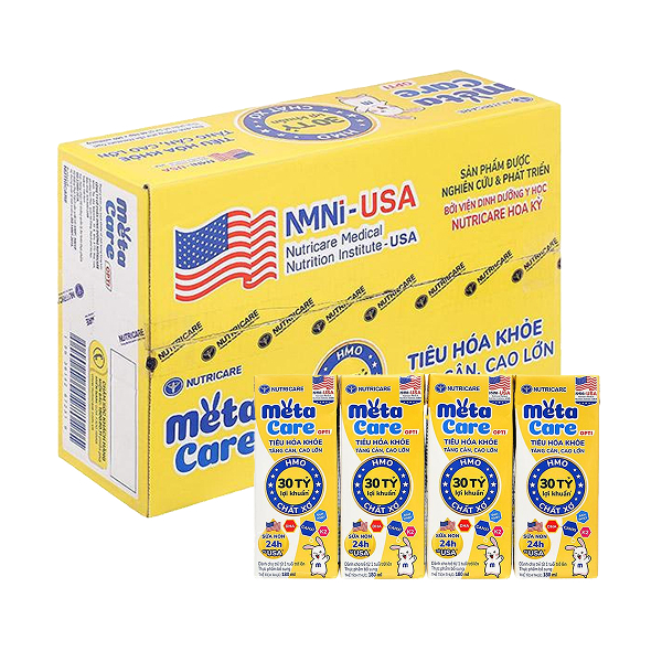 Thùng 48 hộp sữa pha sẵn MetaCare Opti 180 ml (từ 1 tuổi)