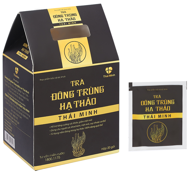 Trà đông trùng hạ thảo Thái Minh hỗ trợ tăng cường sức khoẻ