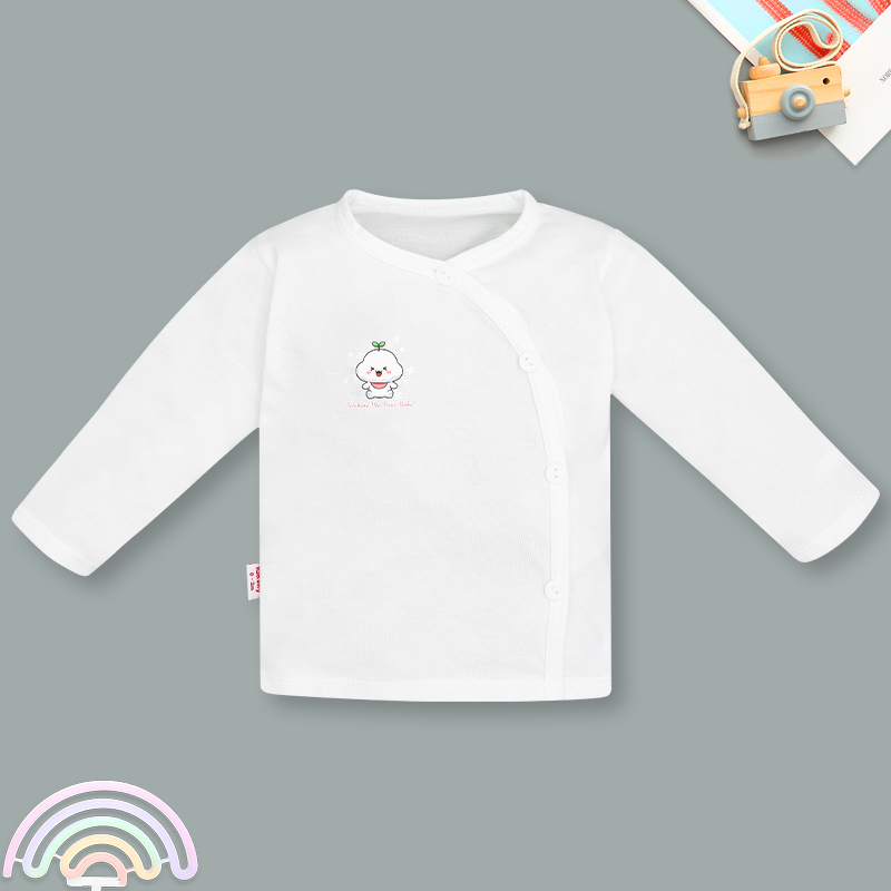 Áo tay dài bé gái IQ Baby màu trắng - in hình ngẫu nhiên 4