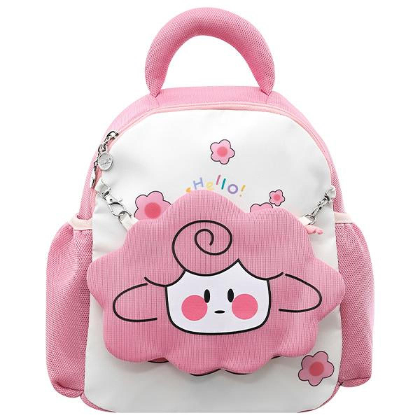 Balo cho bé mẫu giáo Tbwin PANNA8 cừu E2546 hồng