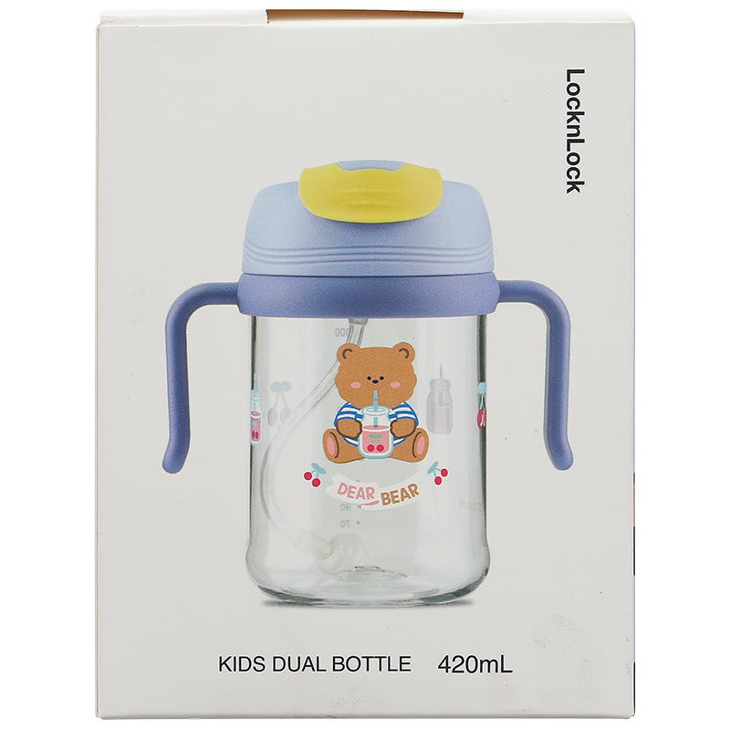Bình tập uống Lock&Lock ABF852PIK 420 ml - Màu hồng (từ 6 tháng) 12