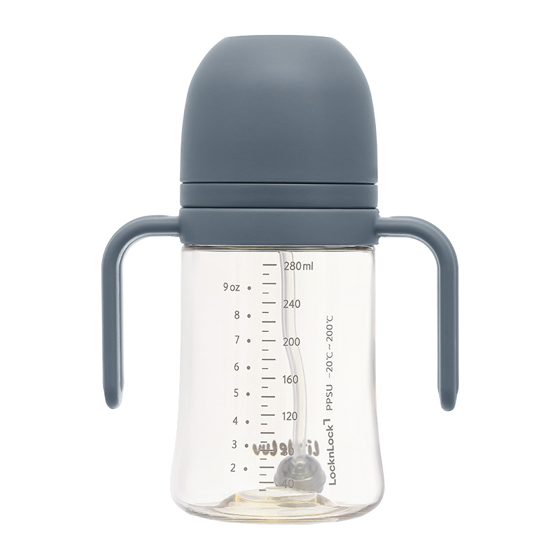 Bình tập uống PPSU Lock&Lock Little Luv Straw Cup HAP915BLU 350ml - Màu xanh dương (từ 6 tháng) 4