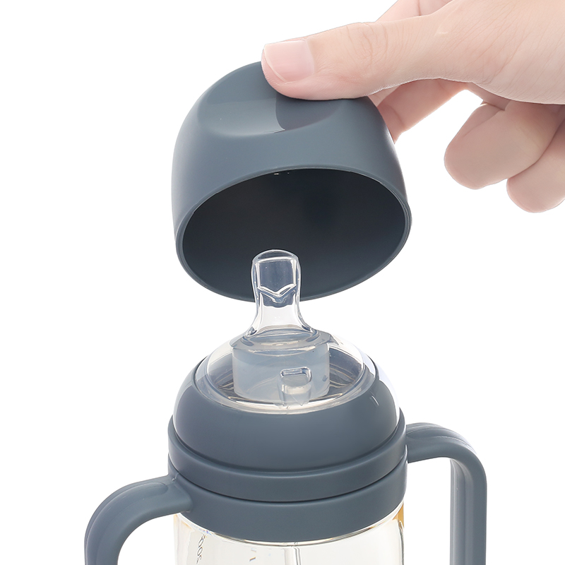 Bình tập uống PPSU Lock&Lock Little Luv Straw Cup HAP915BLU 350ml - Màu xanh dương (từ 6 tháng) 6