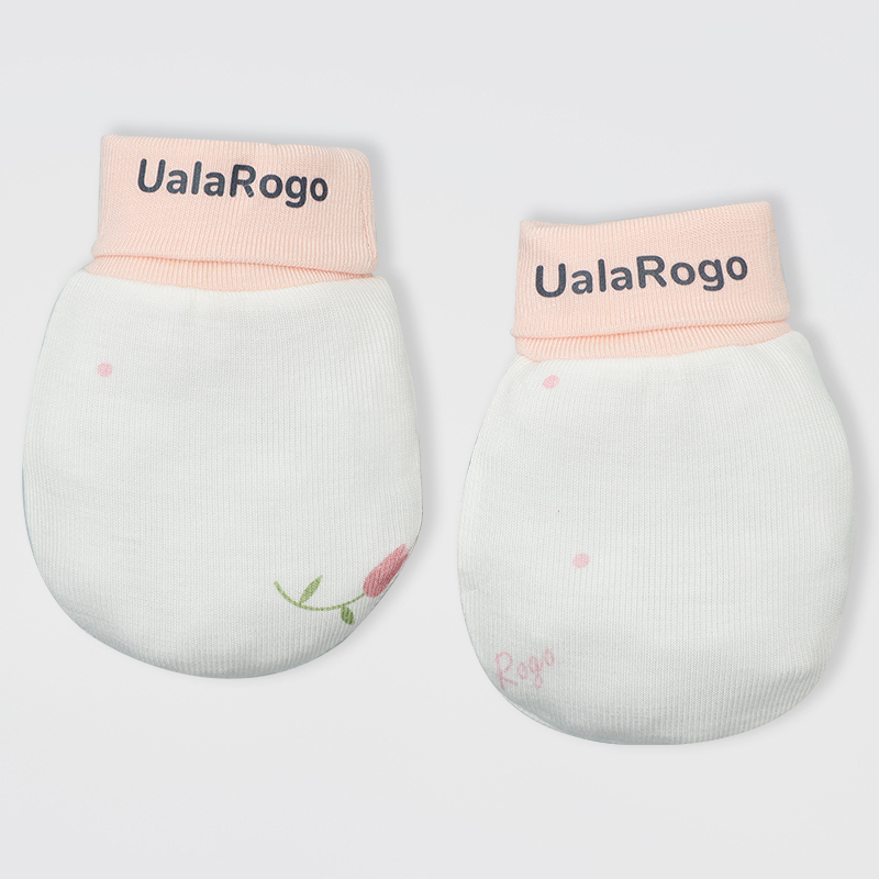 Bộ bao tay, bao chân Lyly Ualarogo UR902 màu hồng (0 - 3 tháng) 2