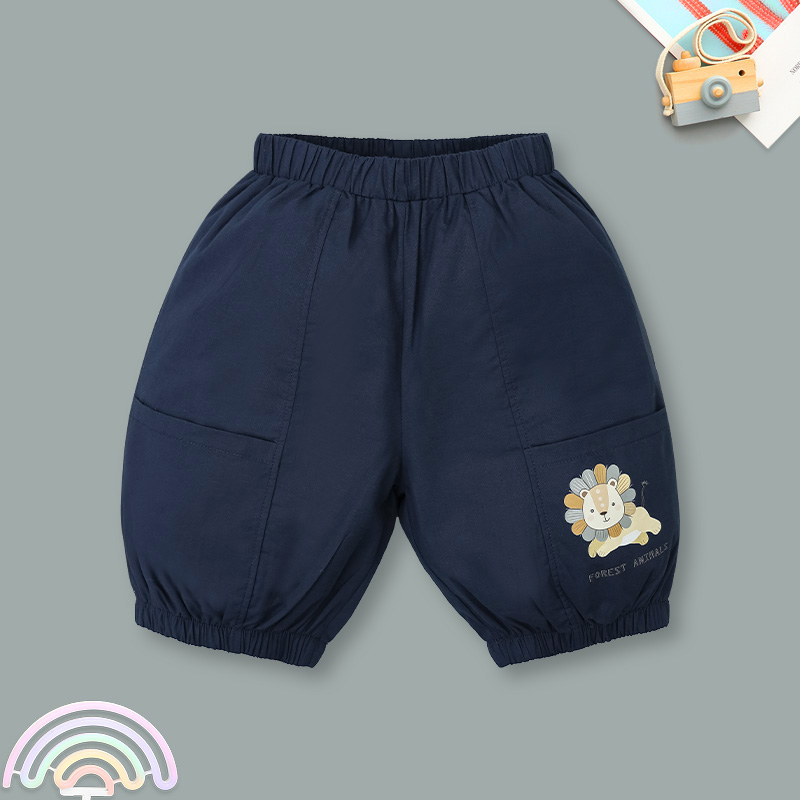 Bộ sát nách bé trai Ponykids quần bom màu trắng - xanh 11