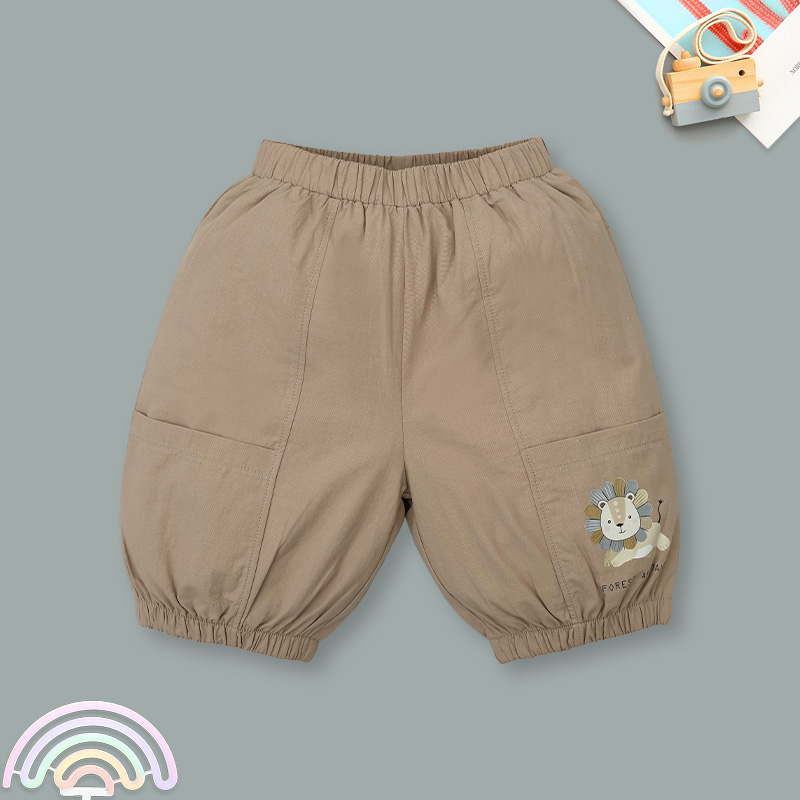 Bộ sát nách bé trai Ponykids quần bom màu trắng - xanh 28