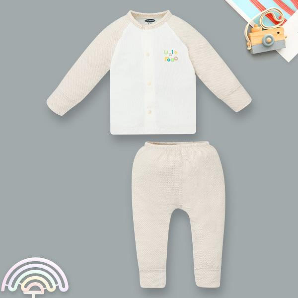 Bộ tay dài unisex Ualarogo cotton be