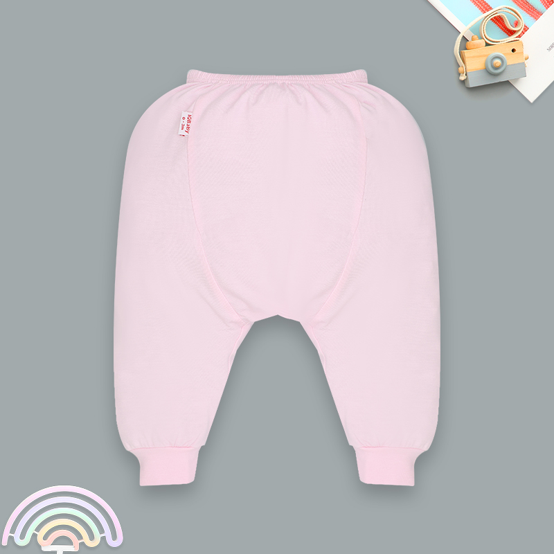 Bộ tay dài cúc bấm chéo in kỳ lân hồng IQ Baby màu trắng - hồng 11