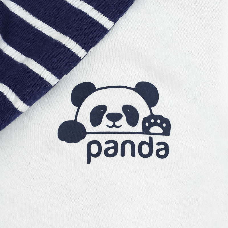 Bộ tay ngắn bé trai Pony Kids phối khăn màu trắng - nâu 6