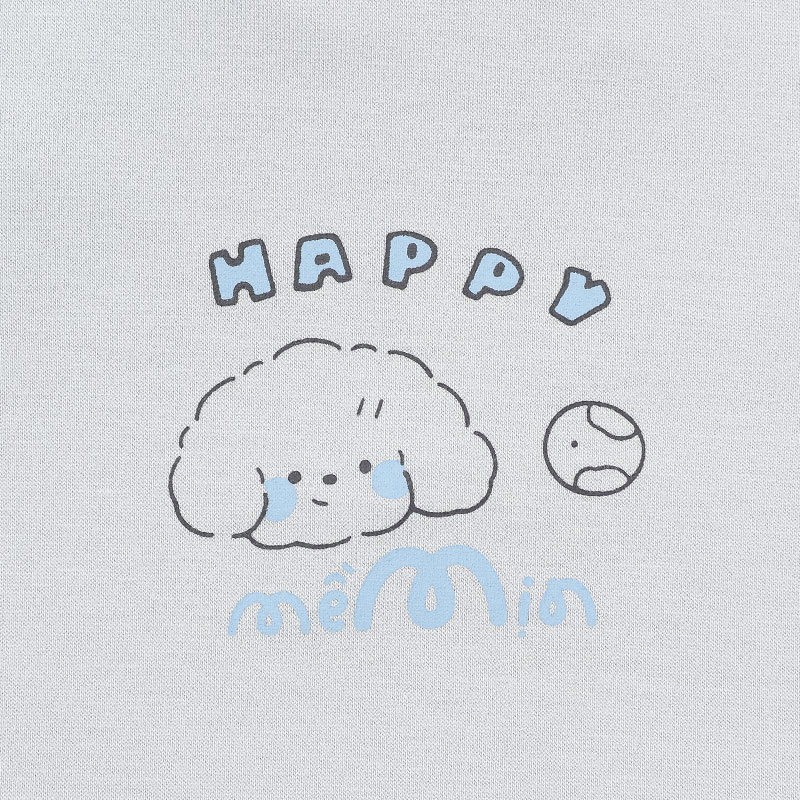 Bộ tay ngắn La Pomme người bạn puppy màu hồng 31