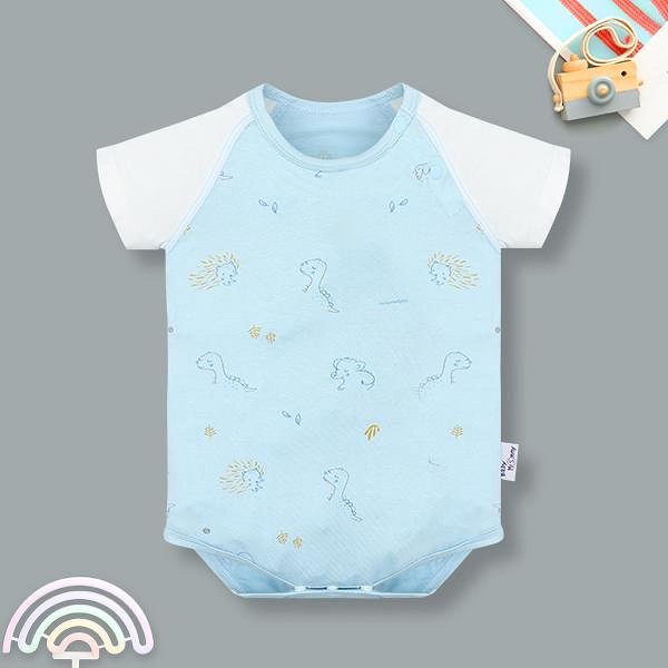 Bodysuit tay ngắn chip hoạ tiết BabyMommy 181025 màu xanh - Họa tiết ngẫu nhiên