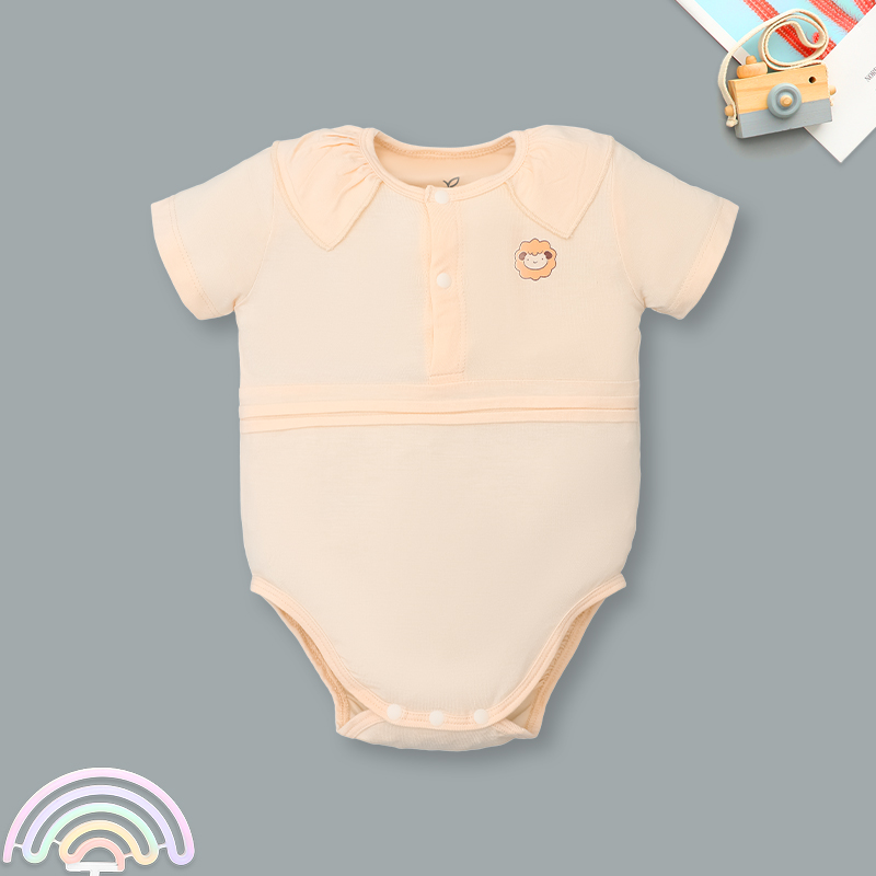 Bodysuit tay ngắn La Pomme giấc mơ mùa hè màu xanh 12